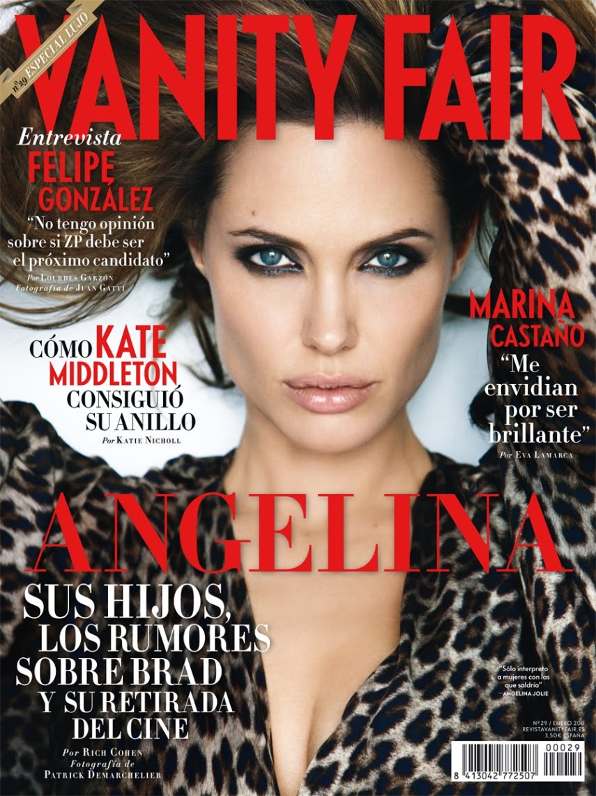 Angelina Jolie by Patrick Demarchelier (Vanity Fair Spain January 2011)
